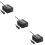 3Pièces Inverseur USB Double 150W Noir Protection Complète 9