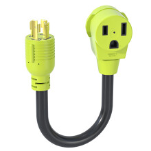 Adaptér pro svářečskou zástrčku, NEMA14-50P na NEMA6-50R, 4kolíkový na 3kolíkový, 50A, adaptér pro svářečskou zástrčku, STW10AWG (1,5