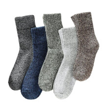 5 par mellemlange herresokker, tykke varme vintersokker, USA Socks Fast S W6I3