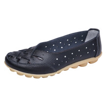Loafers for Women Wide Width Loafers Flats Shoes Comfort Soft PU Moccasins Driving Penny Loafers Casual Round Toe Slip Ons Work Shoes(Black,8)