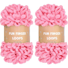 Yarn Fun Finger Loops garen - Jumbo polyester - 100 g/bol - 2 bollen