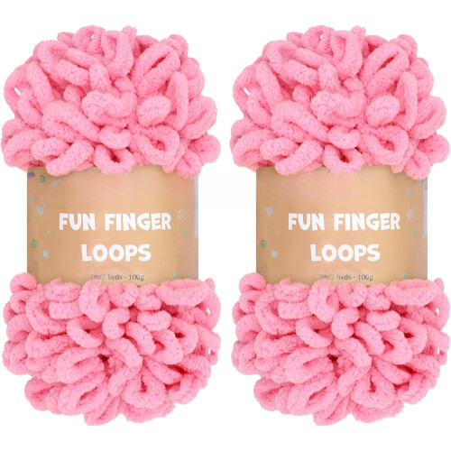 Fire Fun Finger Loops - Jumbo Polyester - 100g/Gul - 2Guluri