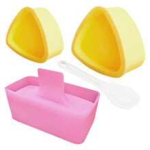 ACDANC 3Pcs onigiri mold,rice ball mold,silicone mold,rice mold,Cake Triangle for Kids Home DIY