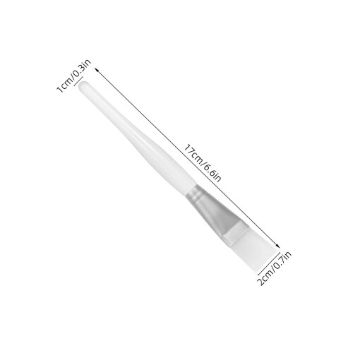 12Pièces Applicateurs Cristal Transparent Manche Argent 1