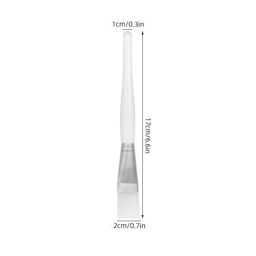 12Pièces Applicateurs Cristal Transparent Manche Argent 2