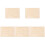 5Pièces Support Braille Bois Beige Outils Enseignement Aveugles 3