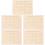 5Pièces Support Braille Bois Beige Outils Enseignement Aveugles 7