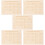 5Pièces Support Braille Bois Beige Outils Enseignement Aveugles 9