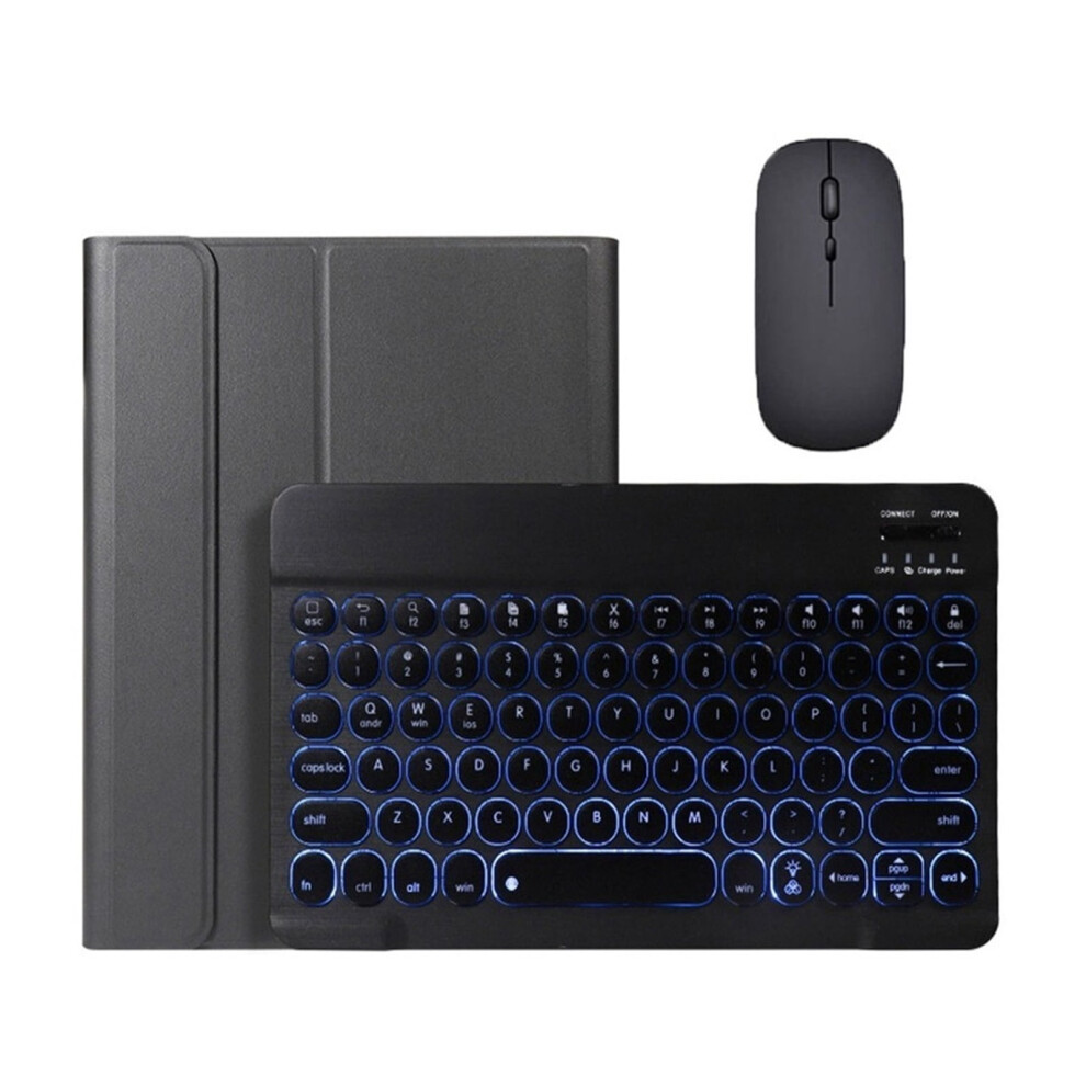 Retro Illuminated Keyboard And Mouse Case Compatible With Ipad 10.2'' (7Th & 8Th Generation) - Stylish Protection And Enhanced Typing Experience 9149926167273