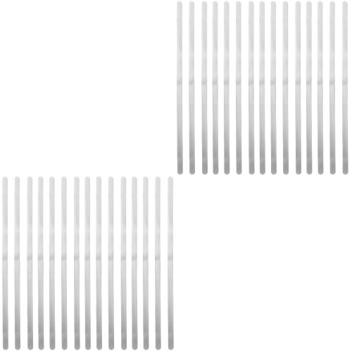 36Pièces Blanks Bracelets Acier Argent Pour Modelage DIY 2