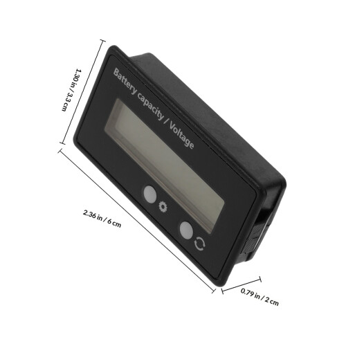 Moniteur Batterie Robuste Plastique Noir Pour Camping-Car 1