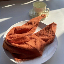12pcs Cotton Napkins – Raw Bamboo Cotton Cheese Cloth, Wedding & Event Decoration, Disposable Gauze Towels