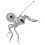 Ant Sculpture Mini Appetizer Forks 9.50X8.00X8.00CM Silver 1