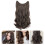 Extensions à clips pour femmes – 1 jeu, noires, souples 1