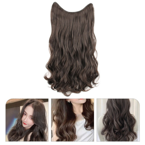 Extensions à clips pour femmes – 1 jeu, noires, souples