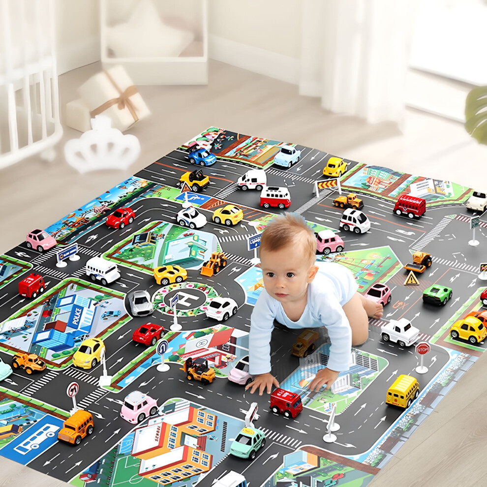 Kids City Life Play Mat Extra-Large Educational Traffic Rug