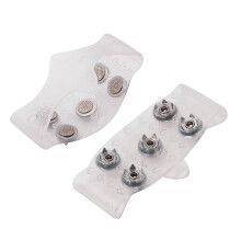 Agarres para hielo para zapatos con diseño de 5 garras, crampones antideslizantes para caminar sobre hielo y nieve, cadenas antideslizantes para