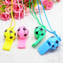 opvise10Pcs Mini Sifflets de football pour enfants, jouet de fête pour cheerleading, couleur aléatoire