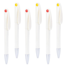 20PCS Blank Heat Transfer Pen Sublimation Ballpoint Pens Customized Heat Press Clip Pen with Black Ink
