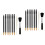 16Pièces Stylo Scratch Noir Avec Double Embout Pour Peinture 4