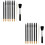16Pièces Stylo Scratch Noir Avec Double Embout Pour Peinture 6