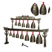 OUNONA Bronze Round Percussion Instrument for Adults, Archaize Chime Musical Instrument, 1 Piece