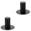 2Pièces Support Haut-Parleur En Fer Noir Avec Base De Montage Solide 5