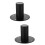 2Pièces Support Haut-Parleur En Fer Noir Avec Base De Montage Solide 9