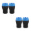 4Pièces Cendrier Silicone Antichute Fermé Pour Bureau 4