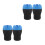 4Pièces Cendrier Silicone Antichute Fermé Pour Bureau 7