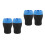 4Pièces Cendrier Silicone Antichute Fermé Pour Bureau 10
