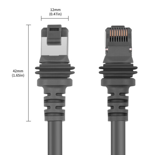 Cable satélite Gen 3 V3 2000Mbps 9.2m Negro 1
