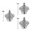 3Pièces Valve Petcock Durable Argentée Compatible Scooters Et Atv 6