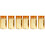 6Pièces Or Nail Art Autocollants Décorations DIY 3
