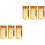 6Pièces Or Nail Art Autocollants Décorations DIY 4
