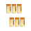 6Pièces Or Nail Art Autocollants Décorations DIY 8