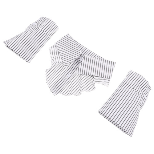2Ensembles Faux Cols Polyester Multicolores Détachables Pour Travail 2