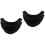 4Pièces Lingettes Microfibres Bowling Noires Pour 6
