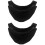 4Pièces Lingettes Microfibres Bowling Noires Pour 7