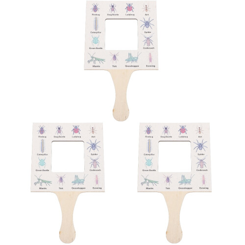 3Pièces Jouet Nature Bois Multi Usage Observation Et Exploration 2