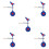 5Pièces Cibles Extérieures Alliage Fixation Arbre Réinitialisable 4