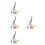4Pièces Faisceau Rca 20 Broches Plastique+alliage Audio Multi 8