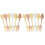12Pièces Acier Poisson Multicolores Usage Restauration 2