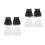 4Paires Cuffs En Décorative Amovible Polyester 4