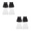 4Paires Cuffs En Décorative Amovible Polyester 6