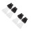4Paires Cuffs En Décorative Amovible Polyester 7