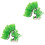 2Pièces Décor Arbre Aquarium Vert Plantes Artificielles 3