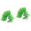 2Pièces Décor Arbre Aquarium Vert Plantes Artificielles 4