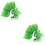 2Pièces Décor Arbre Aquarium Vert Plantes Artificielles 6
