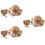 6Pièces Chapeaux Été Bébé Khaki En , Et Style Fleuri 7